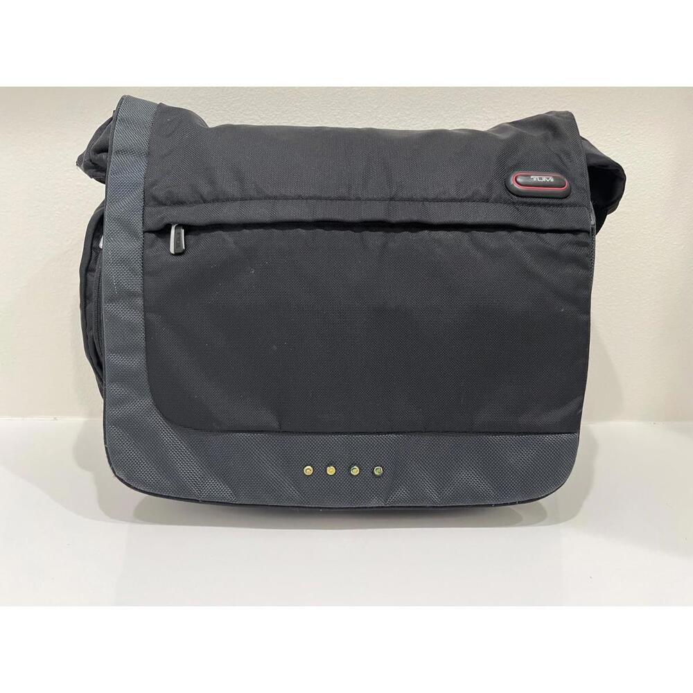 TUMI T-TECH 16” EXPANDABLE MESSENGER LAPTOP NYLON SHOULDER BLACK BAG 5112D